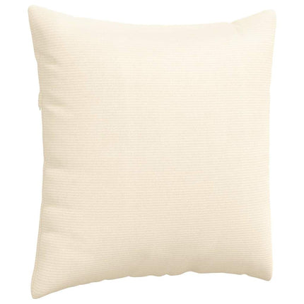 Sofakuddar 2 pcs Kräm 60 x 60 cm Kordread tyg