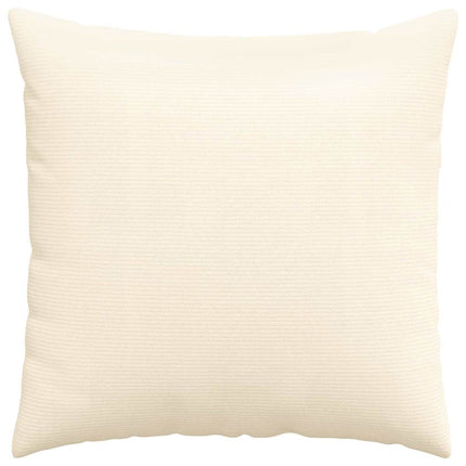 Sofakuddar 2 pcs Kräm 60 x 60 cm Kordread tyg