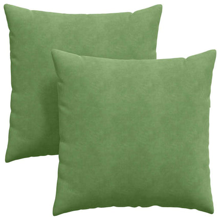 Sofakuddar 2 pcs Ljusgrön 80 x 80 cm Kordread tyg