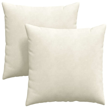 Sofakuddar 2 pcs Kräm 80 x 80 cm Kordread tyg
