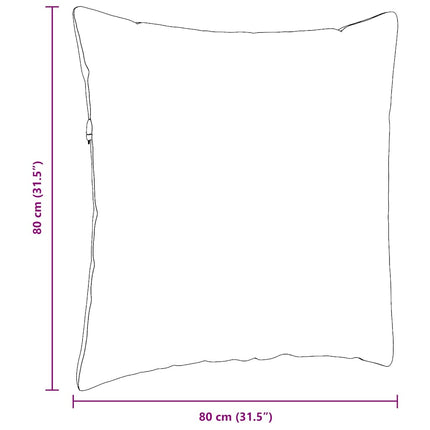 Sofakuddar 2 pcs Kräm 80 x 80 cm Kordread tyg
