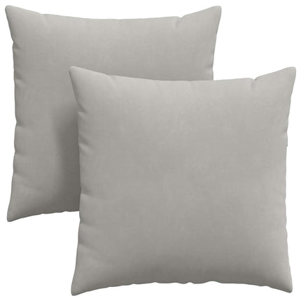 Sofakuddar 2 pcs Ljusgrå 80 x 80 cm tyg