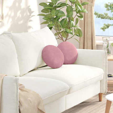 Sittkuddar 2 pcs Rosa Ø30 x 13 cm Sammet