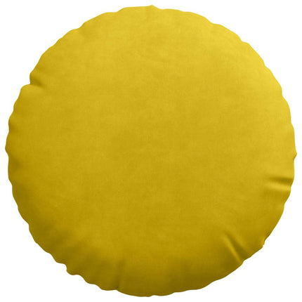 Sittkuddar 2 st Sammet Gul Ø30 x 13 cm