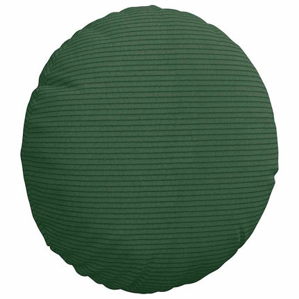 Sittkuddar 2 pcs Mörkgrön Ø30 x 13 cm Kordread tyg