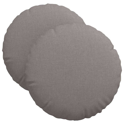 Sittkuddar 2 pcs Taupe Ø40 x 13 cm tyg