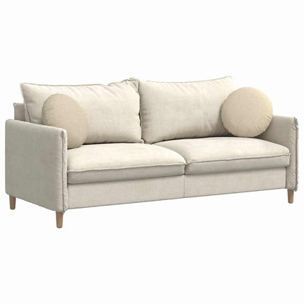Sittkuddar 2 st tyg Kräm Ø40 x 13 cm