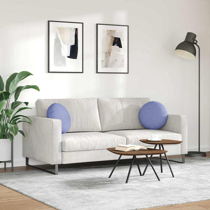 Sittkuddar 2 pcs Jeansblå Ø40 x 13 cm tyg