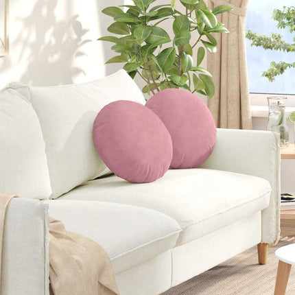 Sittkuddar 2 pcs Rosa Ø 40 x 13 cm Sammet