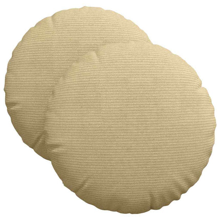 Sittkuddar 2 st Kordread tyg Grågrön Ø 40 cm