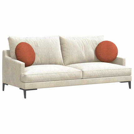 Sittkuddar 2 pcs Röd orange Ø 40 cm Kordread tyg
