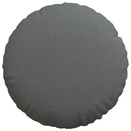 Sittkuddar 2 pcs Mörkgrå Ø50 x 19 cm tyg