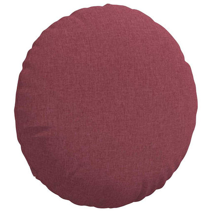 Sittkuddar 2 pcs Vinröd Ø50 x 19 cm tyg