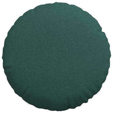 Sittkuddar 2 pcs Mörkgrön Ø50 x 19 cm tyg