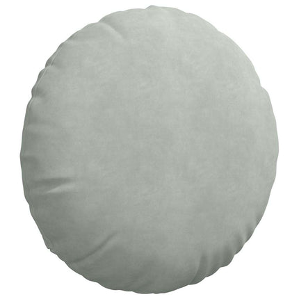 Sittkuddar 2 pcs Ljusgrå Ø50 x 19 cm Sammet