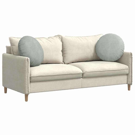 Sittkuddar 2 pcs Ljusgrå Ø50 x 19 cm Sammet
