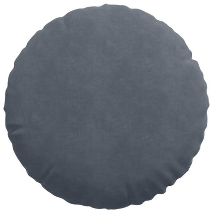 Sittkuddar 2 st Sammet Mörkgrå Ø50 x 19 cm