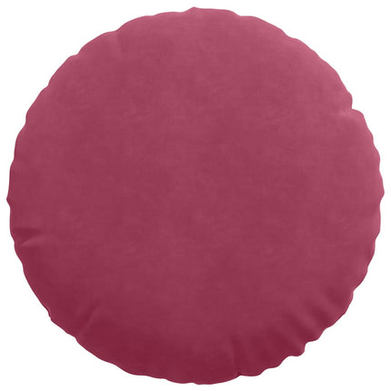 Sittkuddar 2 pcs Vinröd Ø50 x 19 cm Sammet