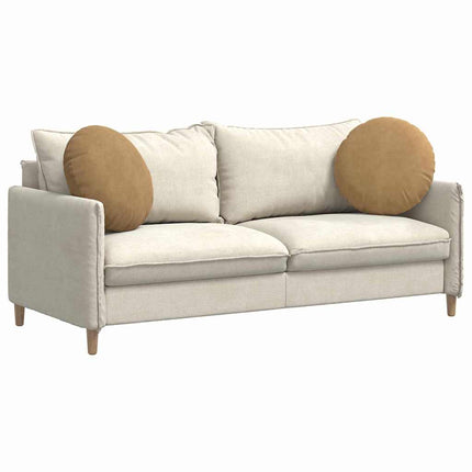 Sittkuddar 2 st Sammet Brun Ø50 x 19 cm