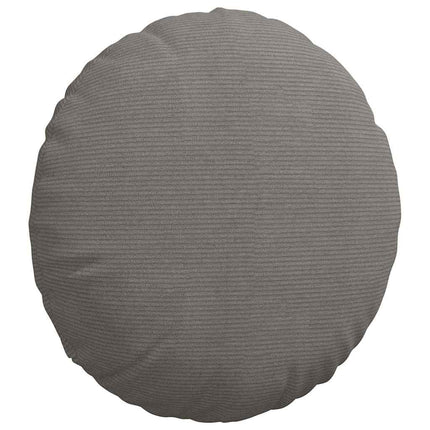 Sittkuddar 2 pcs Ljusgrå Ø50 x 19 cm Kordread tyg