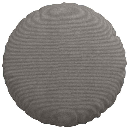 Sittkuddar 2 st Kordread tyg Ljusgrå Ø50 x 19 cm