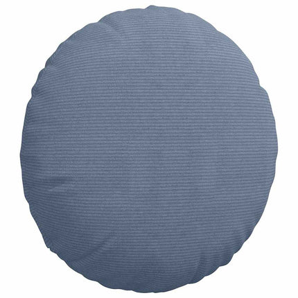 Sittkuddar 2 st Kordread tyg Blå Ø50 x 19 cm