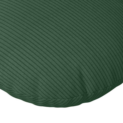 Sittkuddar 2 pcs Mörkgrön Ø50 x 19 cm Kordread tyg