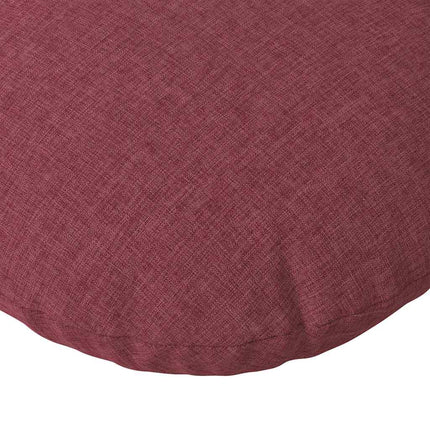 Sittkuddar 2 pcs Vinröd Ø60 x 21 cm tyg