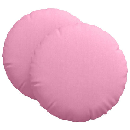 Sittkuddar 2 pcs Rosa Ø60 x 21 cm tyg