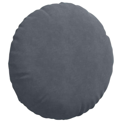 Sittkuddar 2 pcs Mörkgrå Ø60 x 21 cm Sammet