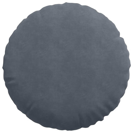 Sittkuddar 2 pcs Mörkgrå Ø60 x 21 cm Sammet