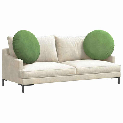 Sittkuddar 2 pcs Ljusgrön Ø60 x 21 cm Sammet