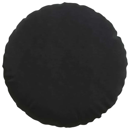 Sittkuddar 2 pcs Svart Ø60 x 21 cm Sammet