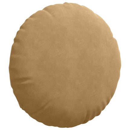 Sittkuddar 2 st Sammet Brun Ø60 x 21 cm