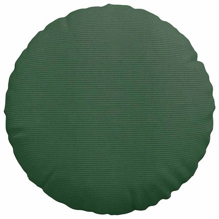 Sittkuddar 2 pcs Mörkgrön Ø60 x 21 cm Kordread tyg