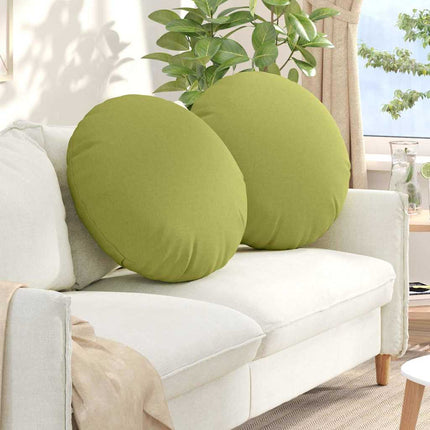 Sittkuddar 2 pcs Ljusgrön Ø80 x 29 cm tyg