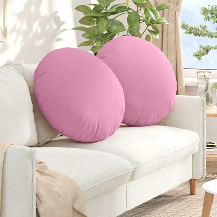 Sittkuddar 2 pcs Rosa Ø80 x 29 cm tyg