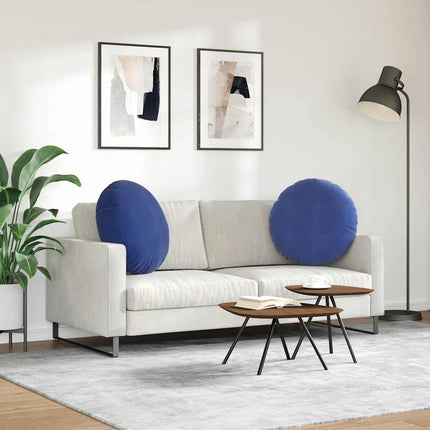 Sittkuddar 2 pcs Polisblå Ø 40 x 13 cm Sammet