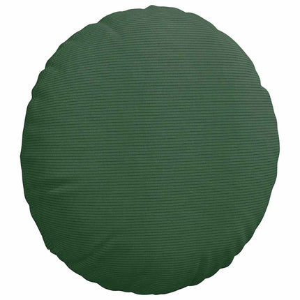 Sittkuddar 2 pcs Mörkgrön Ø 80 cm Kordread tyg