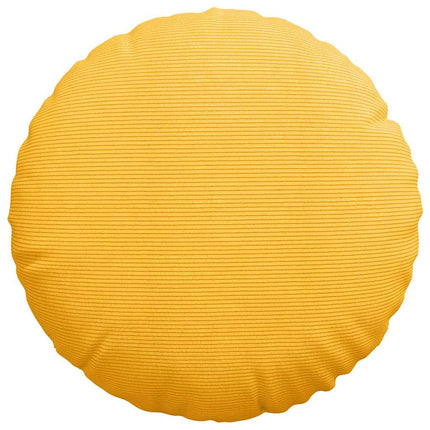 Sittkuddar 2 pcs Ljusgul Ø 80 cm Kordread tyg