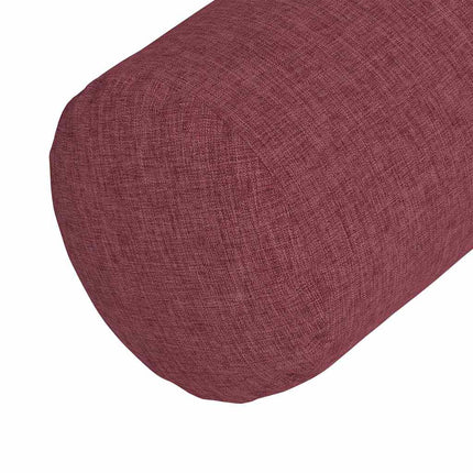 Bolsterkuddar 2 pcs Vinröd Ø 15 x 40 cm tyg