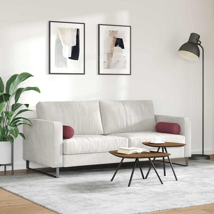 Bolsterkuddar 2 pcs Vinröd Ø 15 x 40 cm tyg
