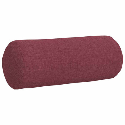 Bolsterkuddar 2 pcs Vinröd Ø 15 x 40 cm tyg