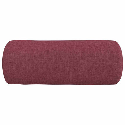 Bolsterkuddar 2 pcs Vinröd Ø 15 x 40 cm tyg