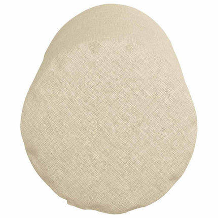 Bolsterkuddar 2 pcs Kräm Ø 15 x 40 cm tyg