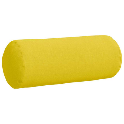 Bolsterkuddar 2 pcs Ljusgul Ø 15 x 40 cm tyg