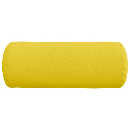 Bolsterkuddar 2 pcs Ljusgul Ø 15 x 40 cm tyg