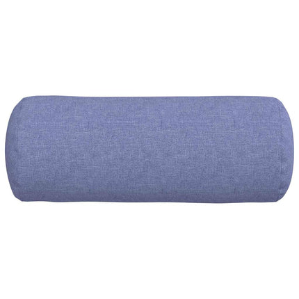 Bolsterkuddar 2 pcs Jeansblå Ø 15 x 40 cm tyg
