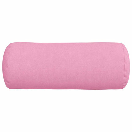 Bolsterkuddar 2 pcs Rosa Ø 15 x 40 cm tyg