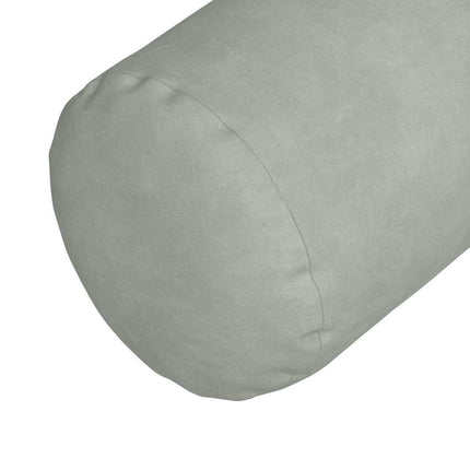 Bolsterkuddar 2 pcs Ljusgrå Ø 15 x 40 cm Kordread tyg